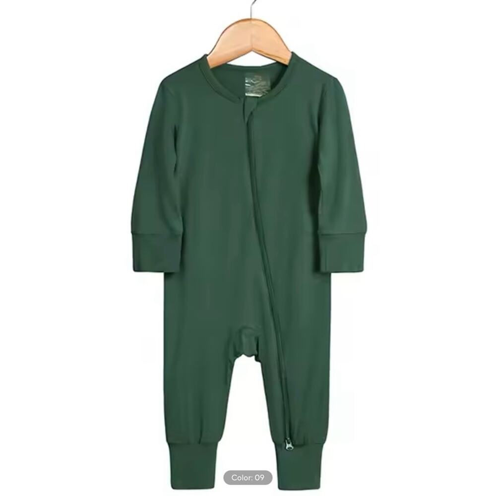 New baby bamboo fiber long romper sleeper 0-3 months